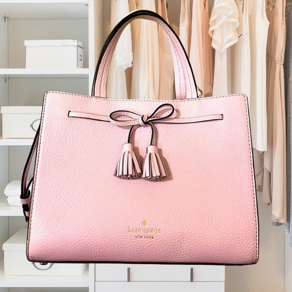 Kate Spade Hayes Small Satchel in ‘Rosy Cheeks’ - Picture 1 of 13